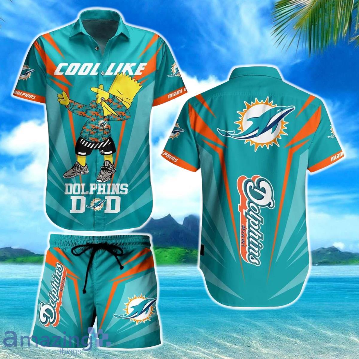 Miami Dolphins NFL Hawaiian Shirt And Short Bart Simpson Summer Perfect  Gift For Fans NFL