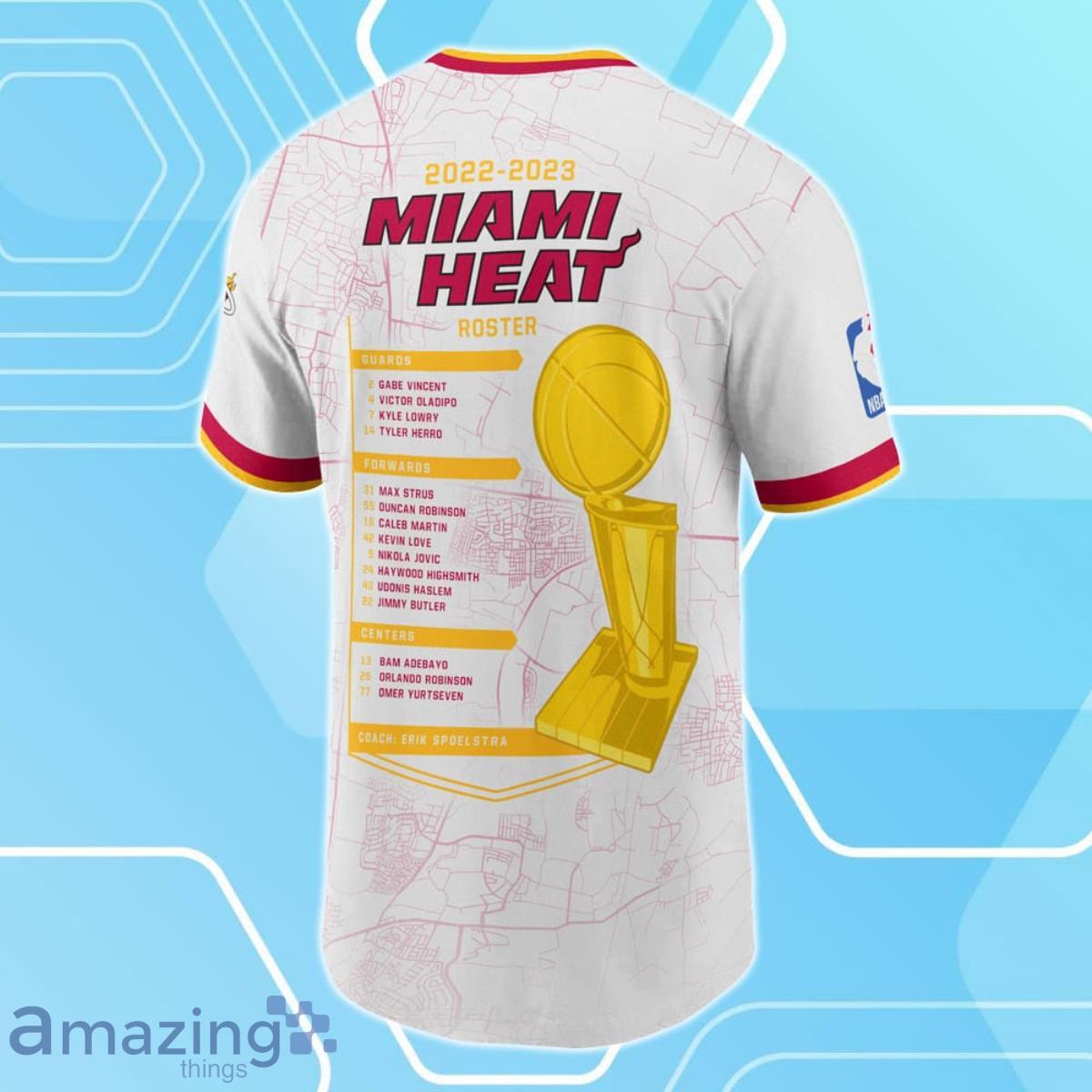 Miami Heat Flame NBA Champions 2023 Pattern 3D Shirt For Fans