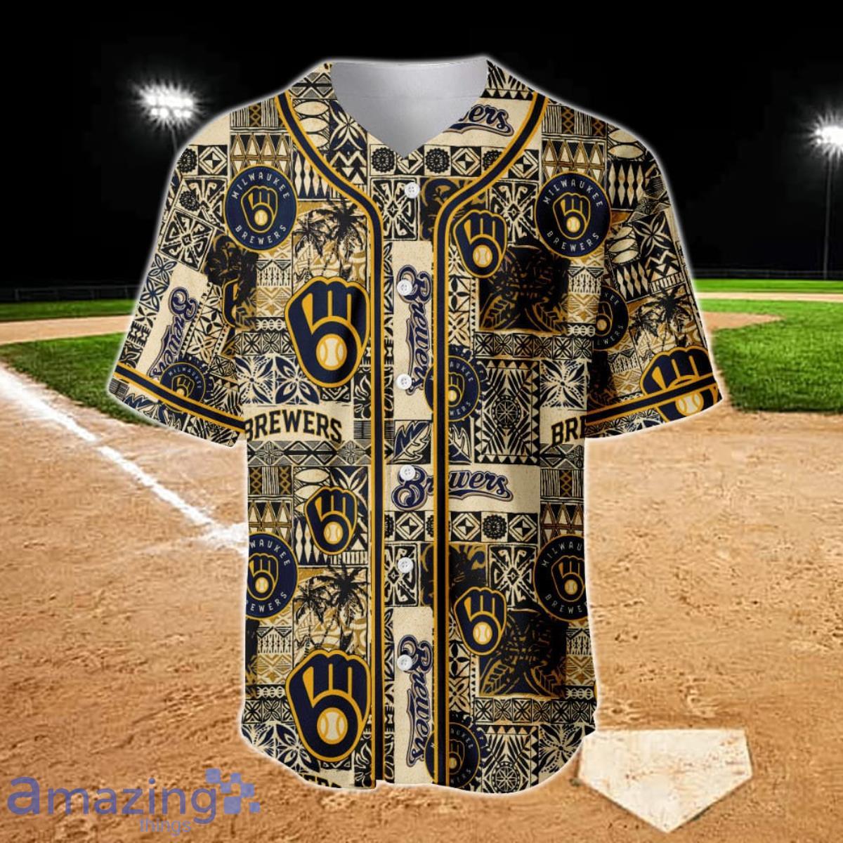 Milwaukee Brewers - Major League Baseball AOP Baseball Jersey Product Photo 2