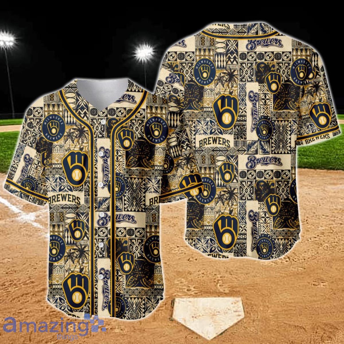 Milwaukee Brewers - Major League Baseball AOP Baseball Jersey Product Photo 1