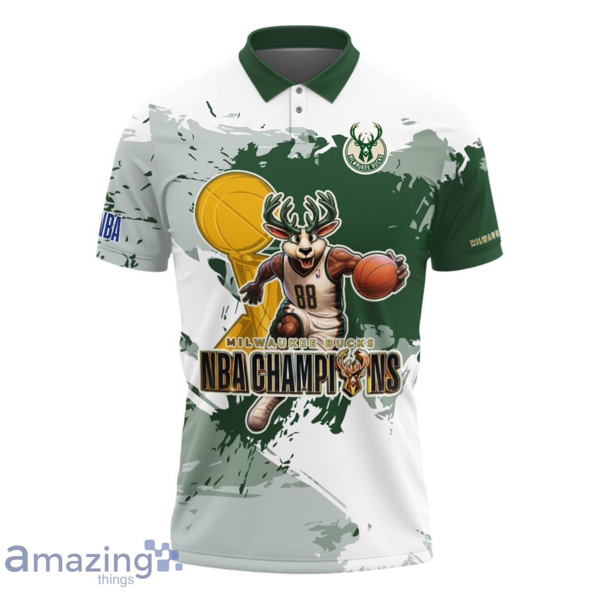 Milwaukee Bucks Champions National Basketball Association 3D Polo Shirt Product Photo 2