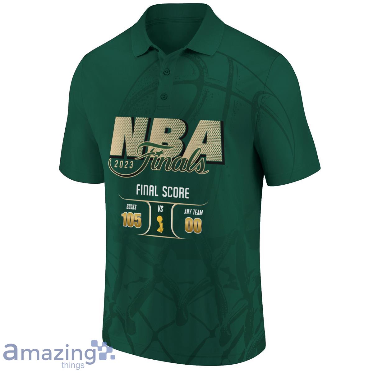 Milwaukee Bucks Champions NBA Custom Name And Number 3D Polo Shirt Product Photo 2