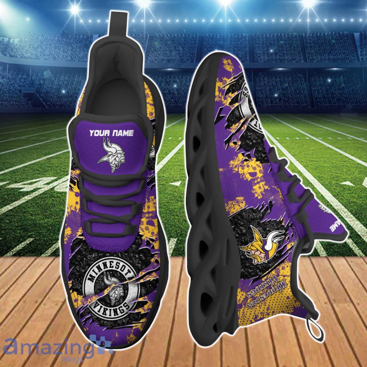 Minnesota Vikings NFL Clunky Max Soul Shoes Custom Name Best Gift For Fans Product Photo 2