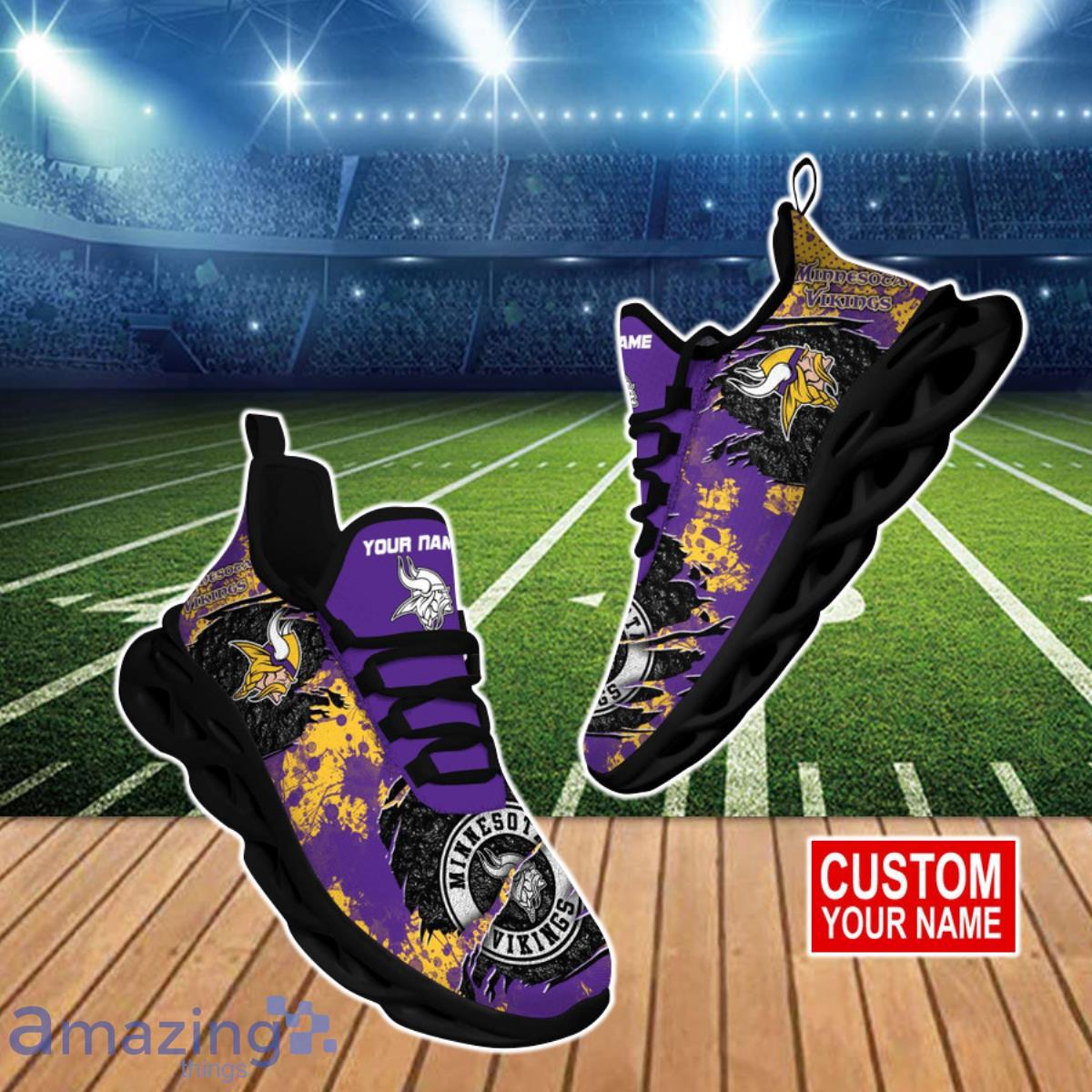 Minnesota Vikings NFL Clunky Max Soul Shoes Custom Name Best Gift For Fans Product Photo 1
