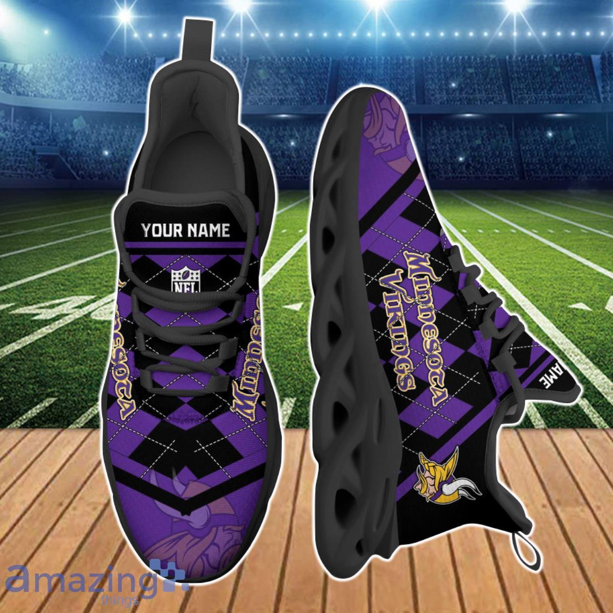 Minnesota Vikings NFL Clunky Max Soul Shoes Custom Name Ideal Gift For Fans Product Photo 2