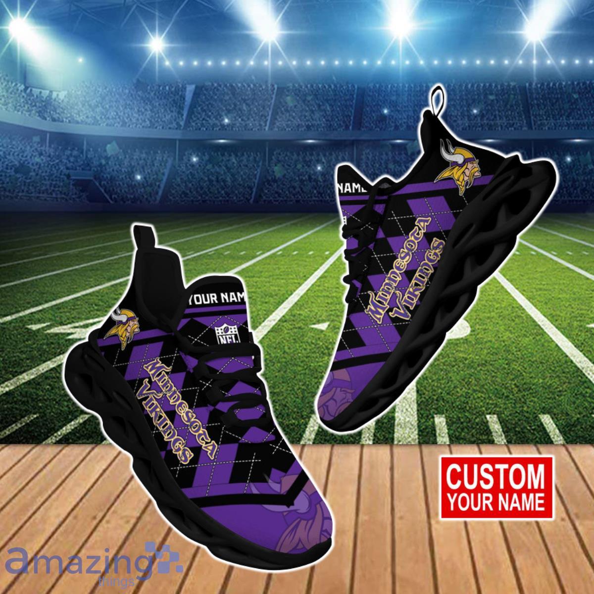 Minnesota Vikings NFL Clunky Max Soul Shoes Custom Name Ideal Gift For Fans Product Photo 1