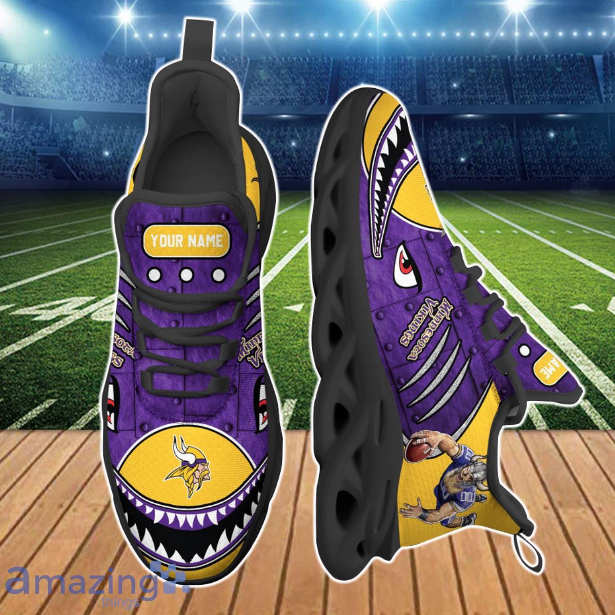 Minnesota Vikings NFL Clunky Max Soul Shoes Custom Name Ideal Gift For True Fans Product Photo 2
