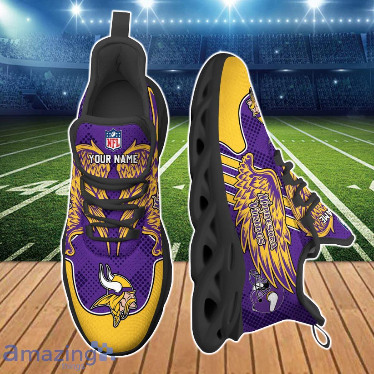 Minnesota Vikings NFL Clunky Max Soul Shoes Custom Name Special Gift For Real Fans Product Photo 2
