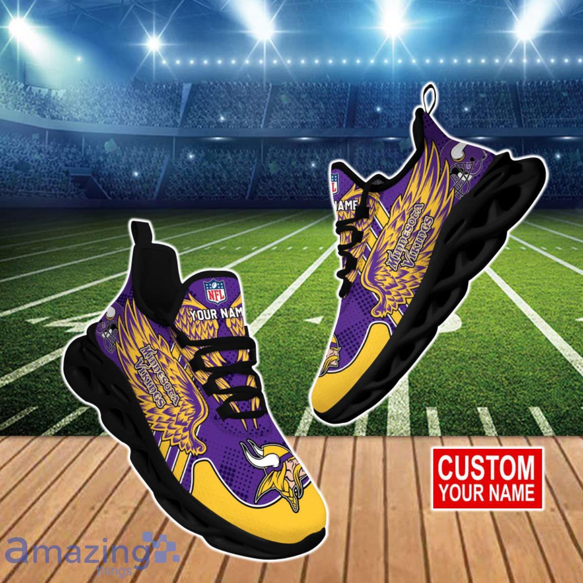 Minnesota Vikings NFL Clunky Max Soul Shoes Custom Name Special Gift For Real Fans Product Photo 1