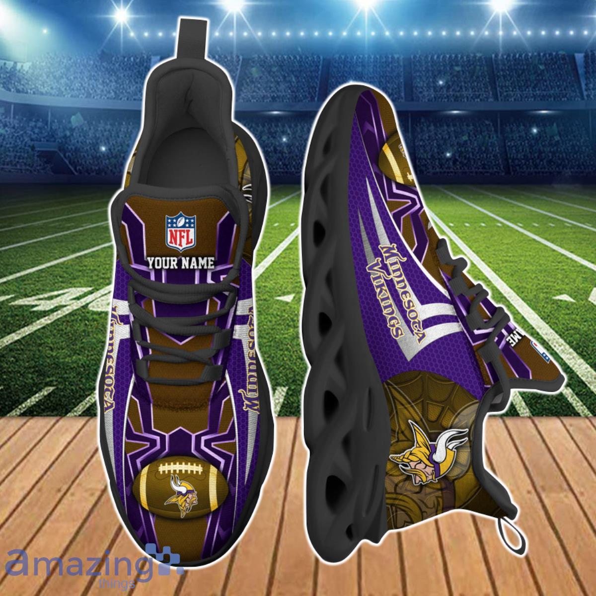 Minnesota Vikings NFL Clunky Max Soul Shoes Custom Name Special Gift For True Fans Product Photo 2