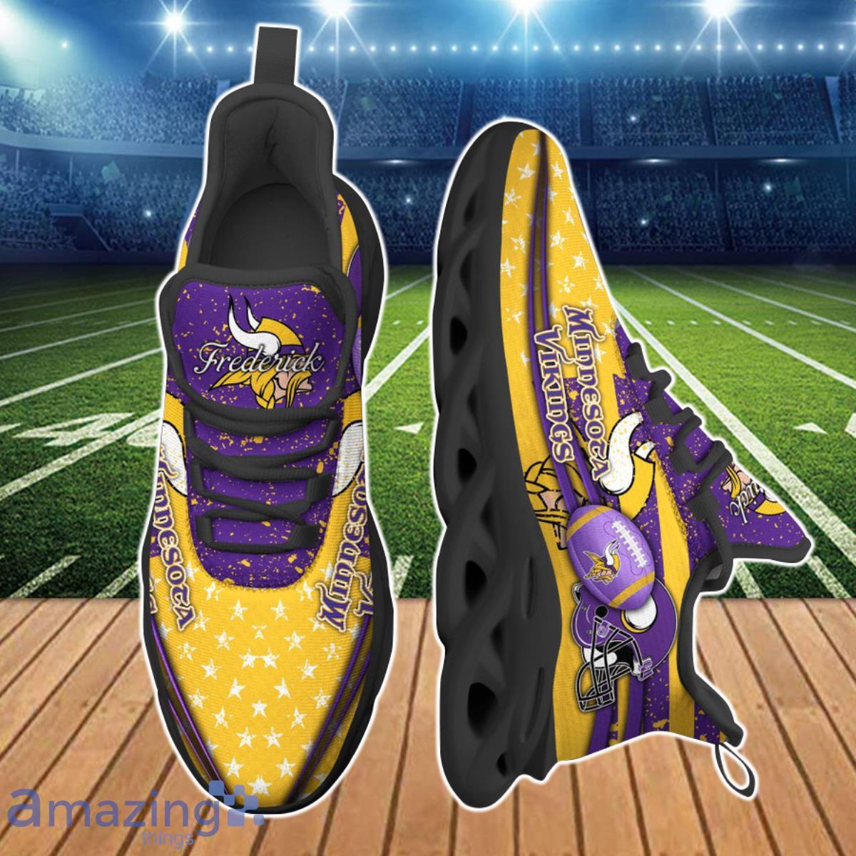 Minnesota Vikings NFL Clunky Max Soul Shoes Custom Name Unique Gift For Fans Product Photo 2