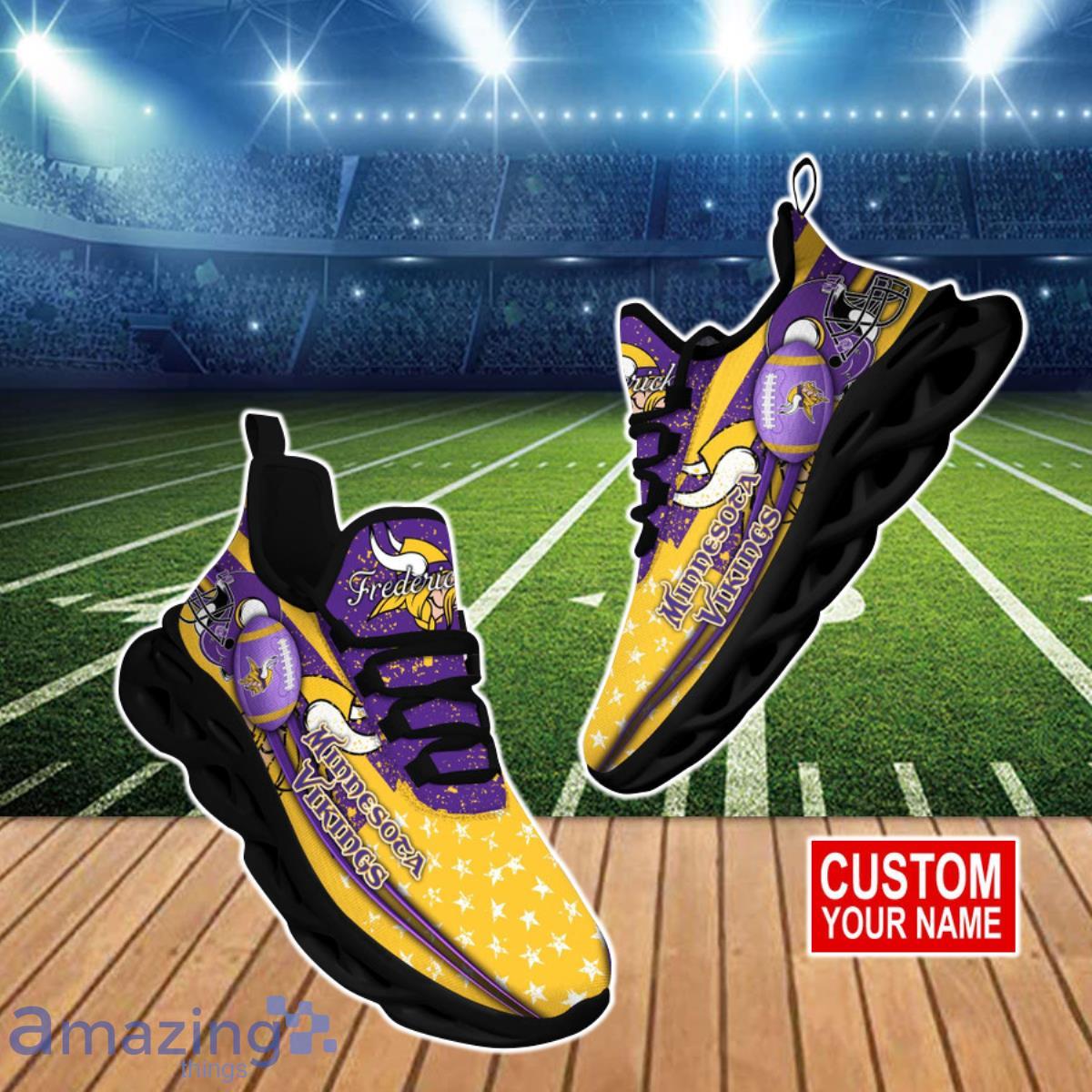 Minnesota Vikings NFL Clunky Max Soul Shoes Custom Name Unique Gift For Fans Product Photo 1
