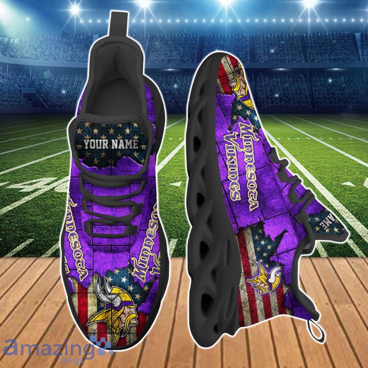 Minnesota Vikings NFL Clunky Max Soul Shoes Custom Name Unique Gift For Real Fans Product Photo 2