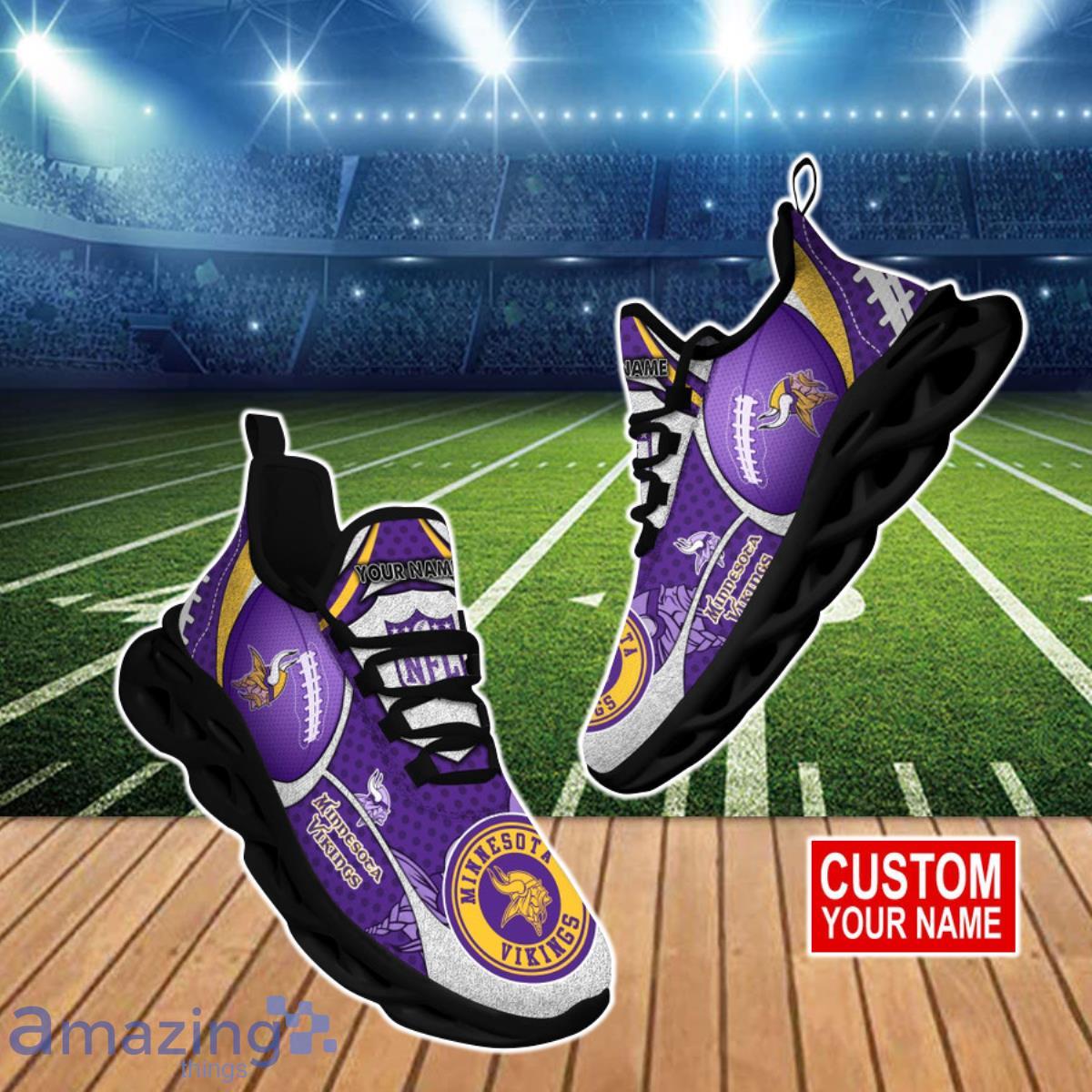 Minnesota Vikings NFL Clunky Max Soul Shoes Custom Name Unique Gift For True Fans Product Photo 1