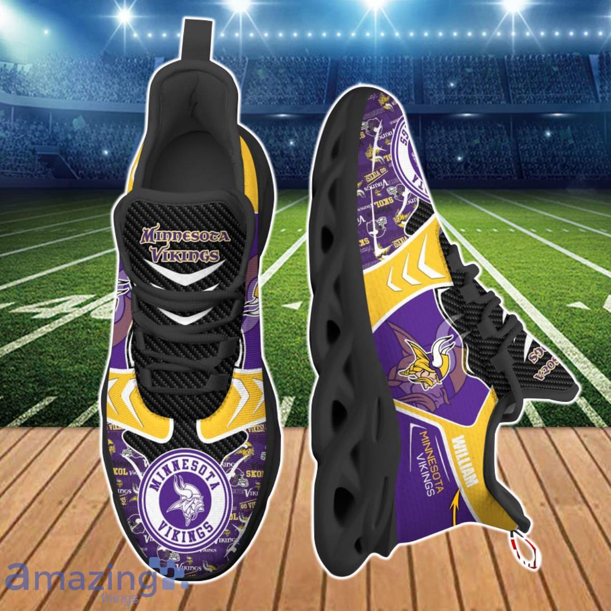 Minnesota Vikings NFL Clunky Max Soul Shoes Custom Name Unique Style For Fans Product Photo 2