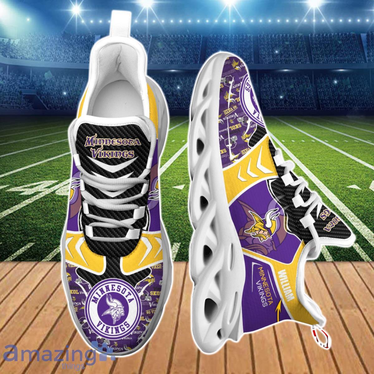 Minnesota Vikings NFL Clunky Max Soul Shoes Custom Name Unique Style For Fans image Minnesota Vikings NFL Clunky Max Soul Shoes Custom Name Unique Style For Fans Product Photo 4