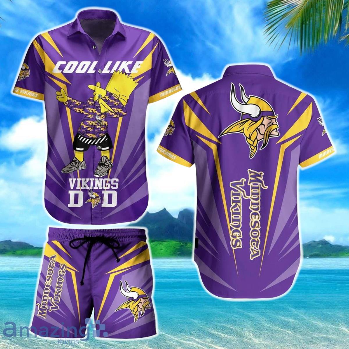 Minnesota Vikings Cool Summer Hawaiian Shorts Gift For Fans