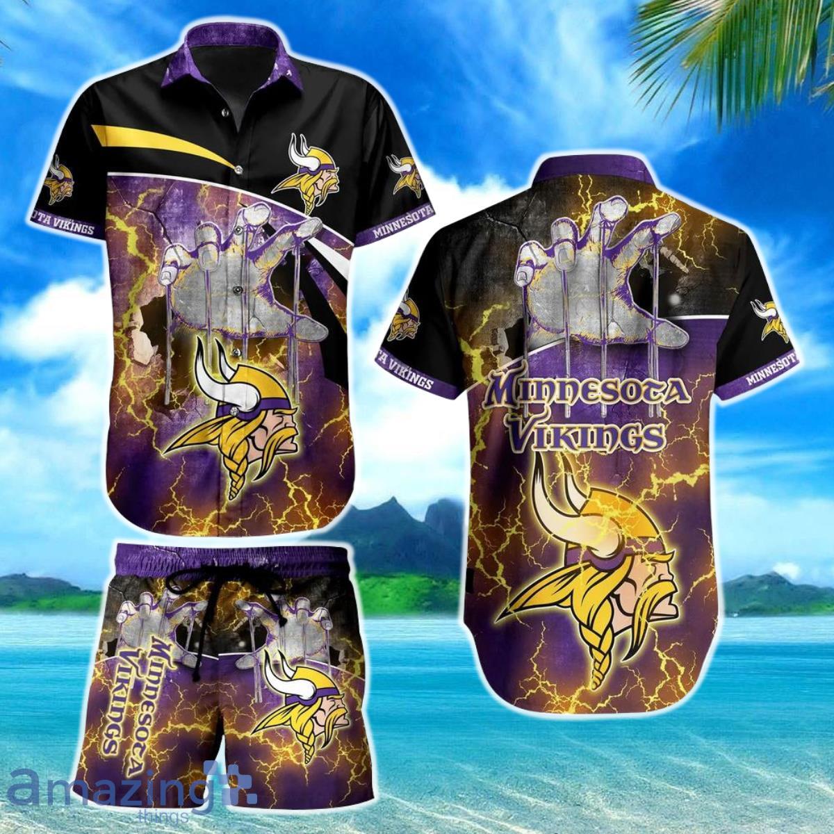 NFL Minnesota Vikings -Metalica-Hawaii Shirt And Short