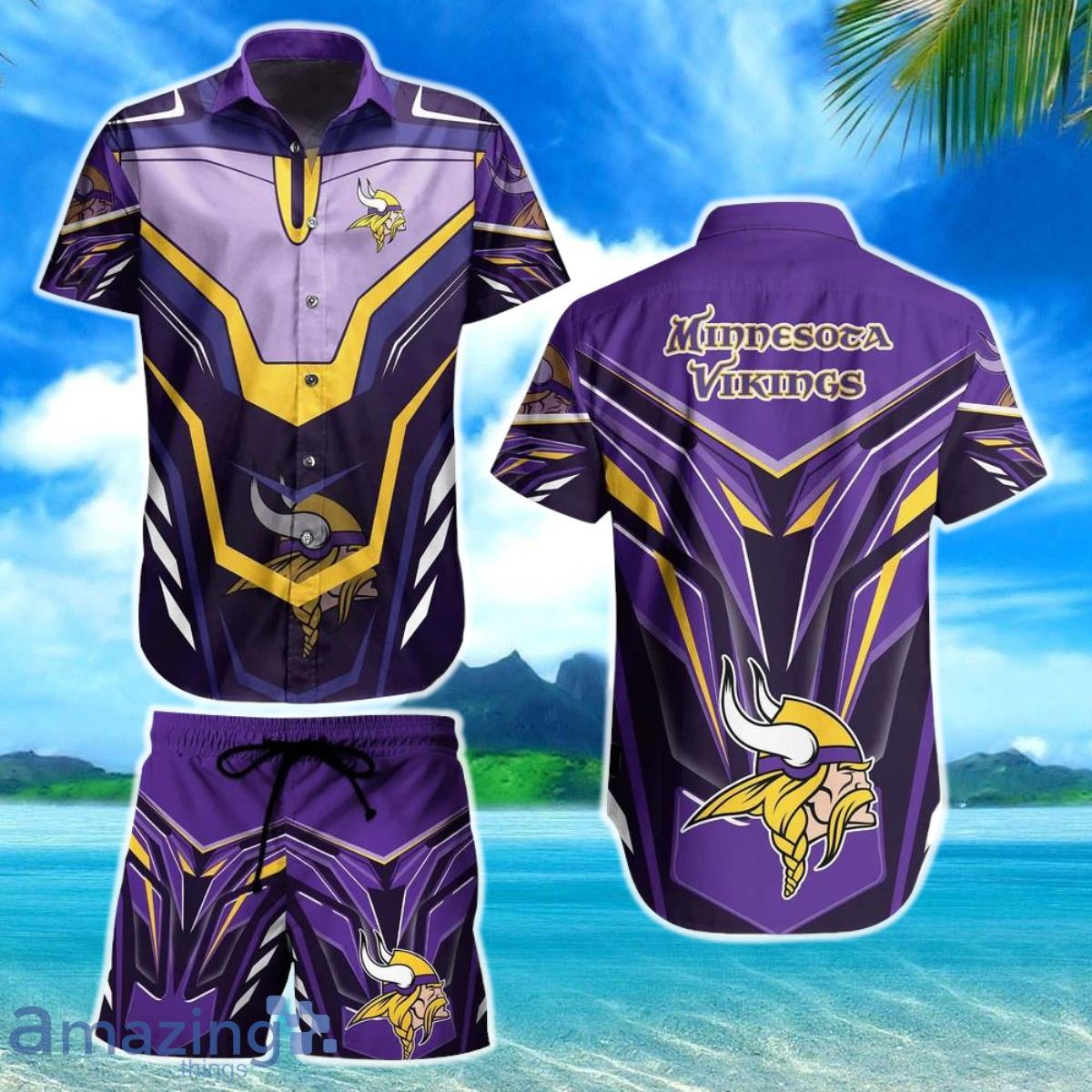 HOT Minnesota Vikings NFL Summer Hawaiian Shirt And Shorts