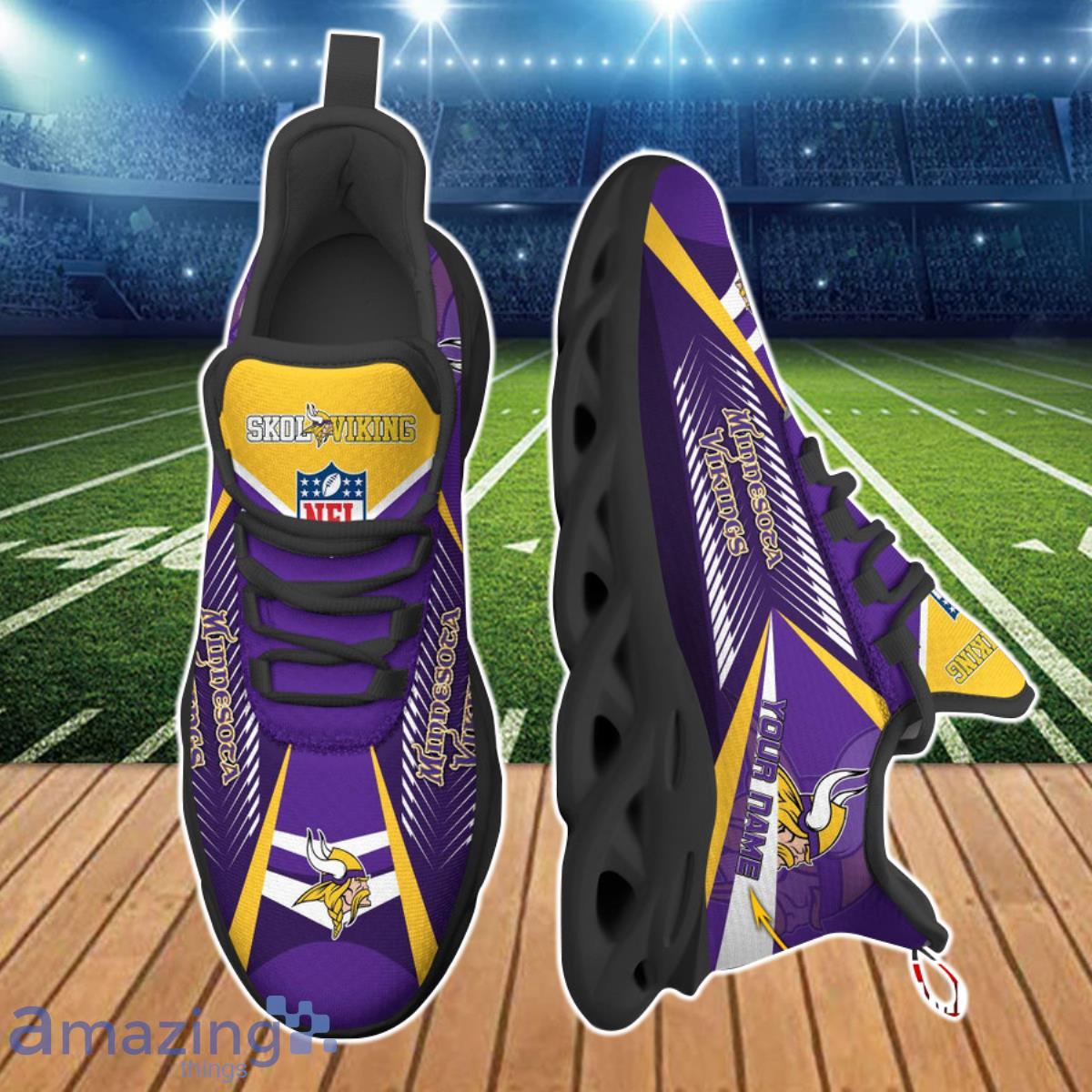 Minnesota Vikings NFL Max Soul Shoes Custom Name Best Gift For Fans Product Photo 2