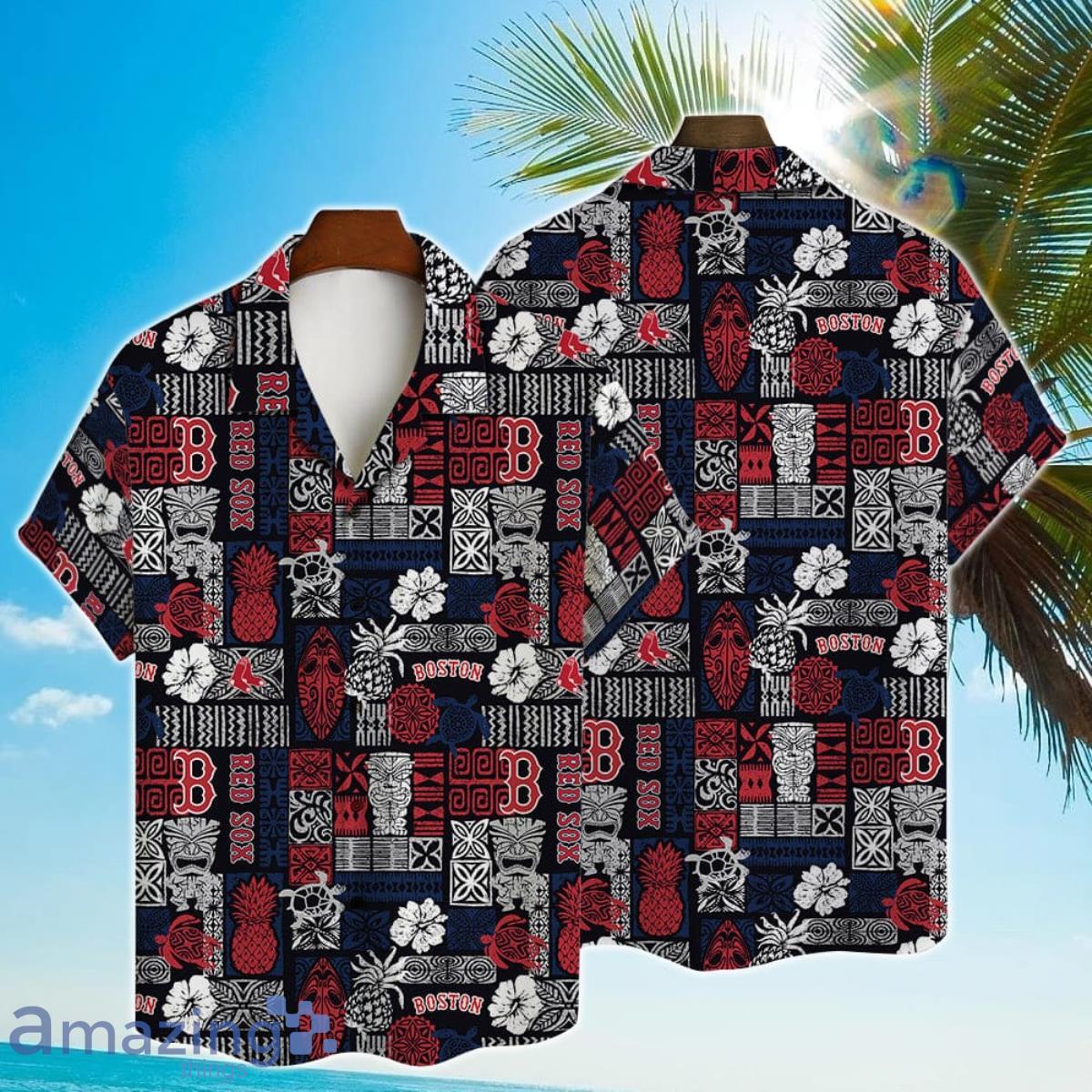 MLB Boston Red Sox Major League Baseball 3D Print Hawaiian Shirt For Fans Product Photo 1