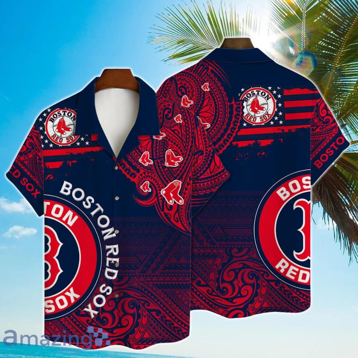 MLB Boston Red Sox Major League Baseball 3D Print Hawaiian Shirt For Men And Women Product Photo 1