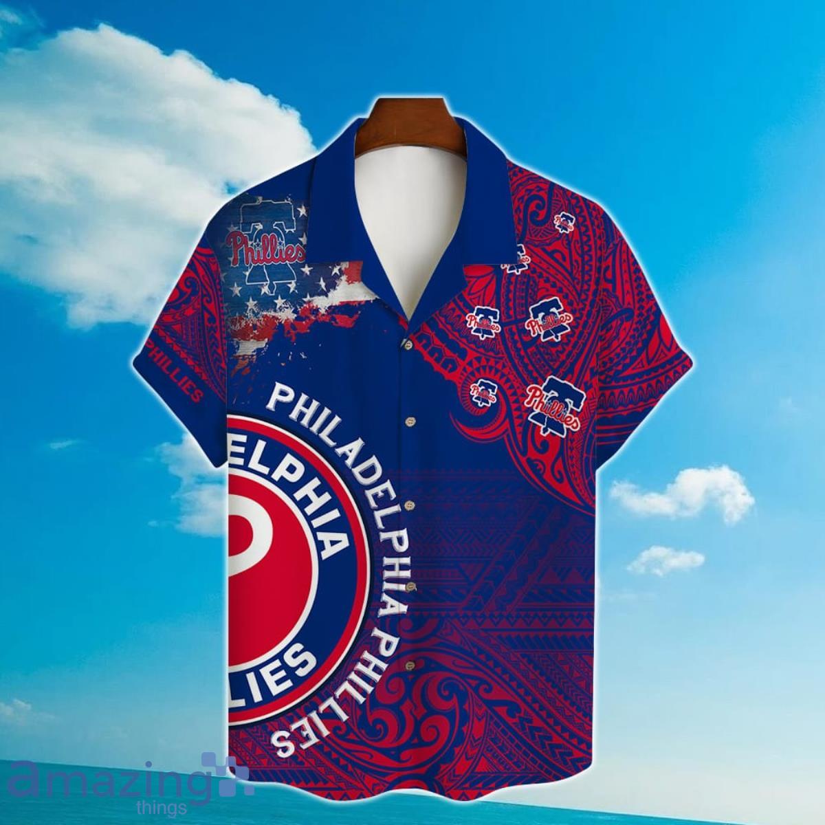 Philadelphia Phillies Major League Baseball Print Hawaiian Shirt