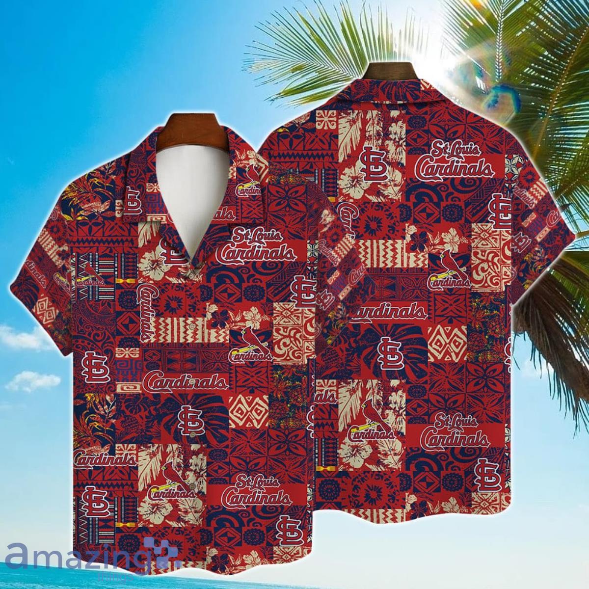 MLB St. Louis Cardinals Major League Baseball 3D Print Hawaiian Shirt For Fans Product Photo 1