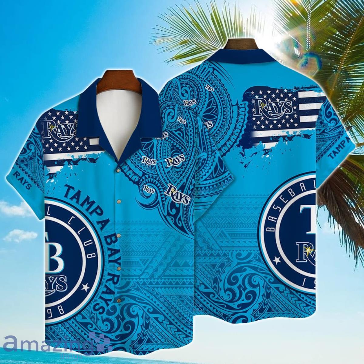 MLB Tampa Bay Rays Major League Baseball 3D Print Hawaiian Shirt Product Photo 1