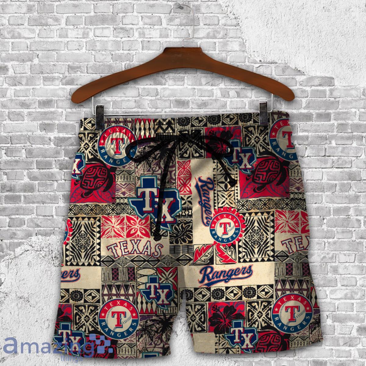 Texas Rangers Major League Baseball All Over Print AOP Hawaiian