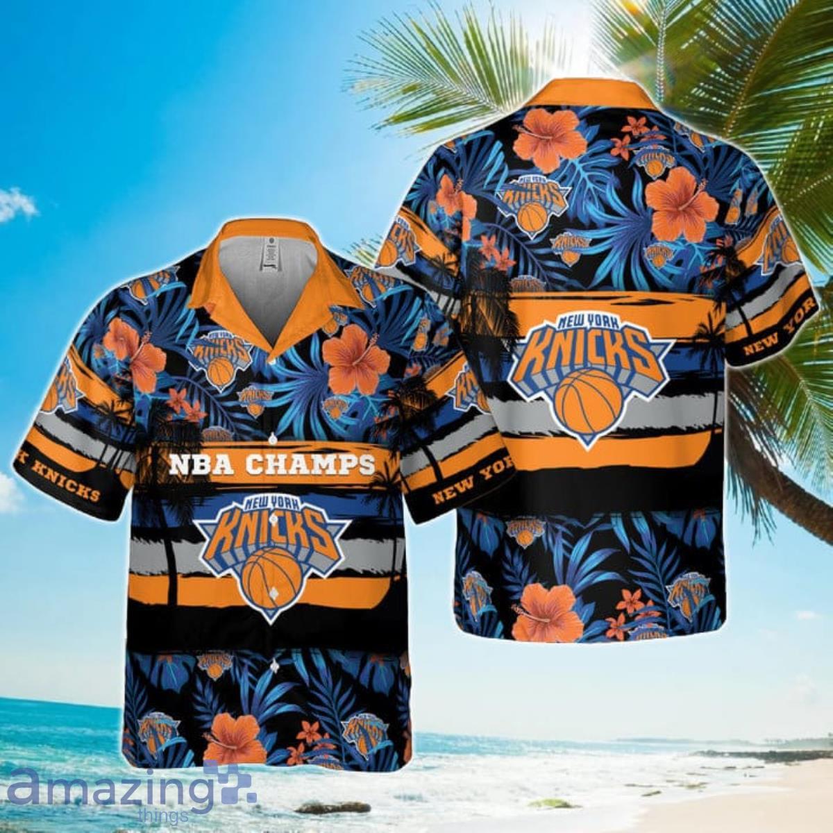 NBA Champs New York Knicks Special Floral Summer Hawaiian Shirt Product Photo 1