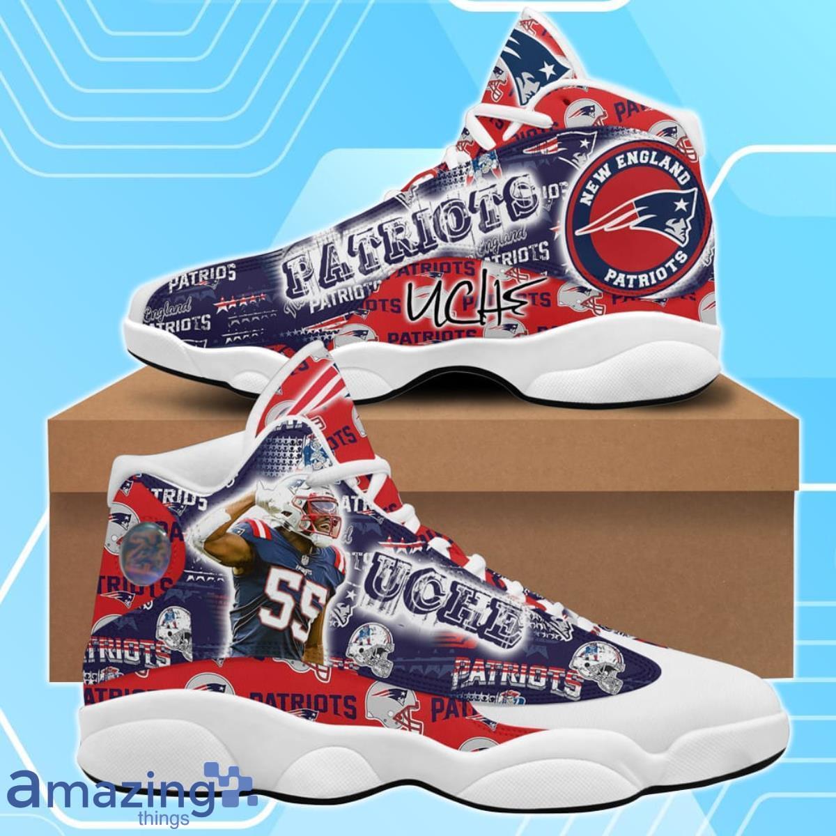 New England Patriots - Josh Uche Jordan 13 Sneakers Shoes