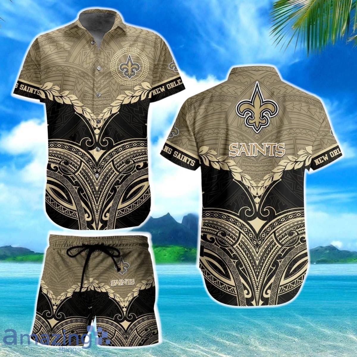 New Orleans Saints NFL Football 3D Hawaiian Shirt And Shorts For