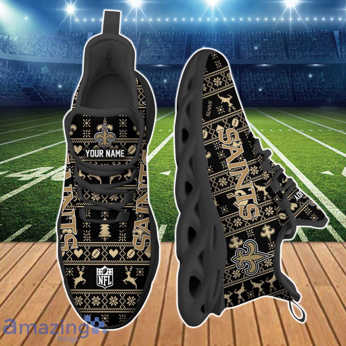New Orleans Saints NFL Clunky Max Soul Shoes Custom Name Product Photo 2