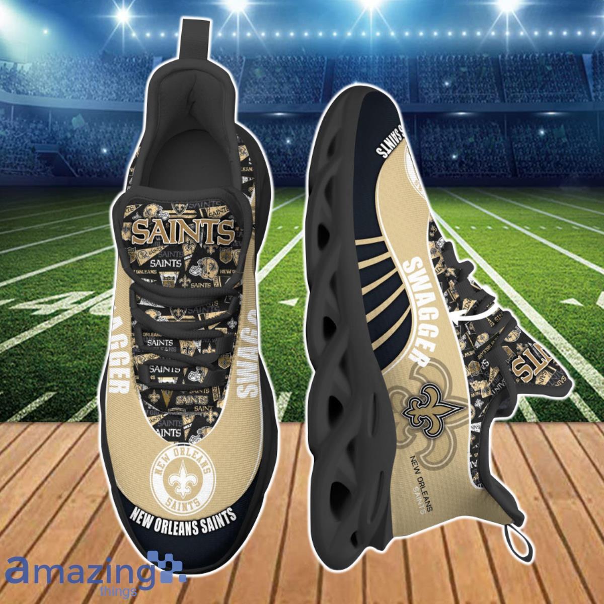 New Orleans Saints NFL Clunky Max Soul Shoes Custom Name Best Gift For Fans Product Photo 2