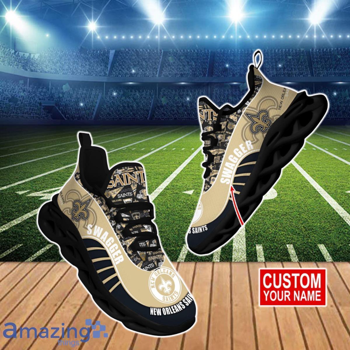 New Orleans Saints NFL Clunky Max Soul Shoes Custom Name Best Gift For Fans Product Photo 1