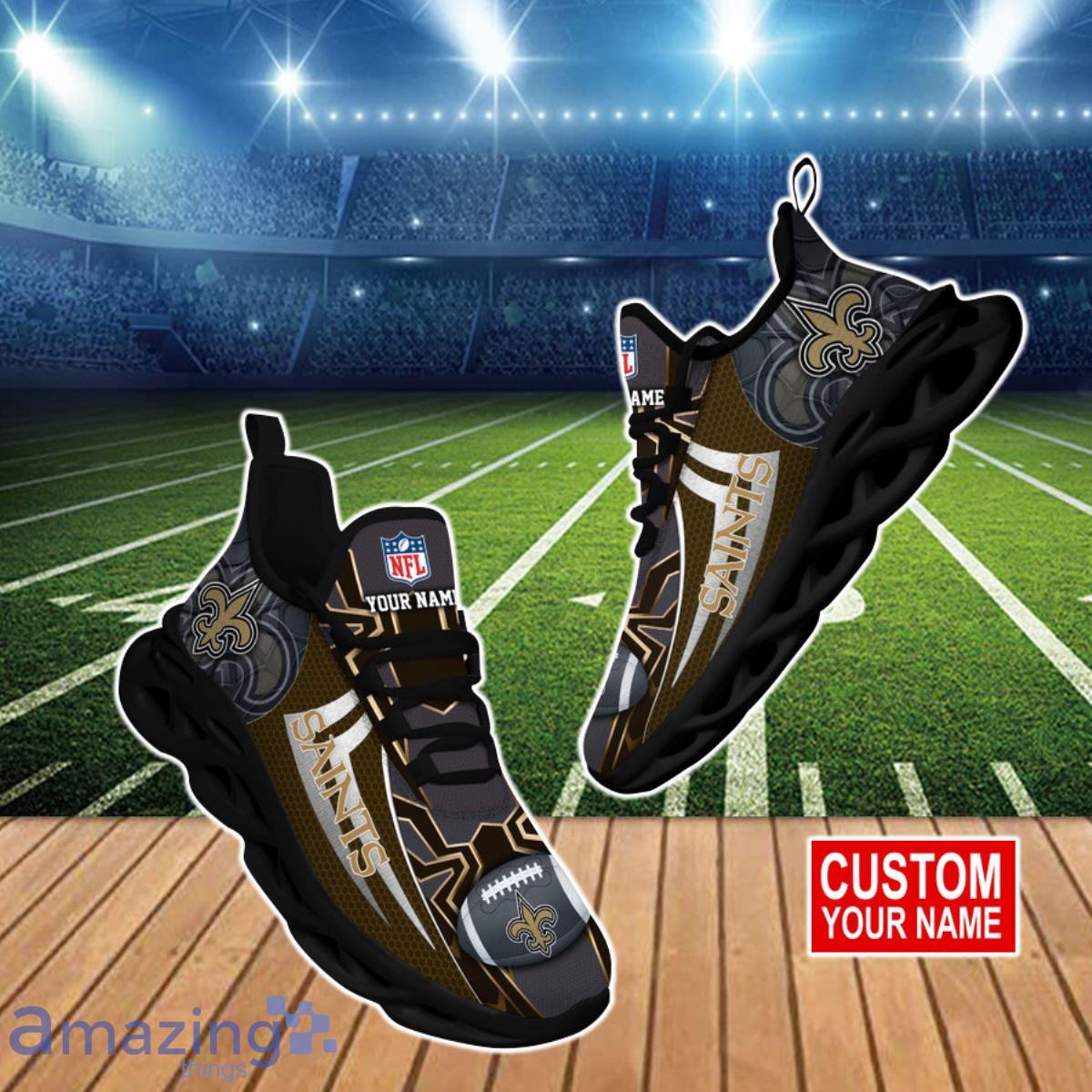 New Orleans Saints NFL Clunky Max Soul Shoes Custom Name Best Gift For Men And Women Fans Product Photo 1