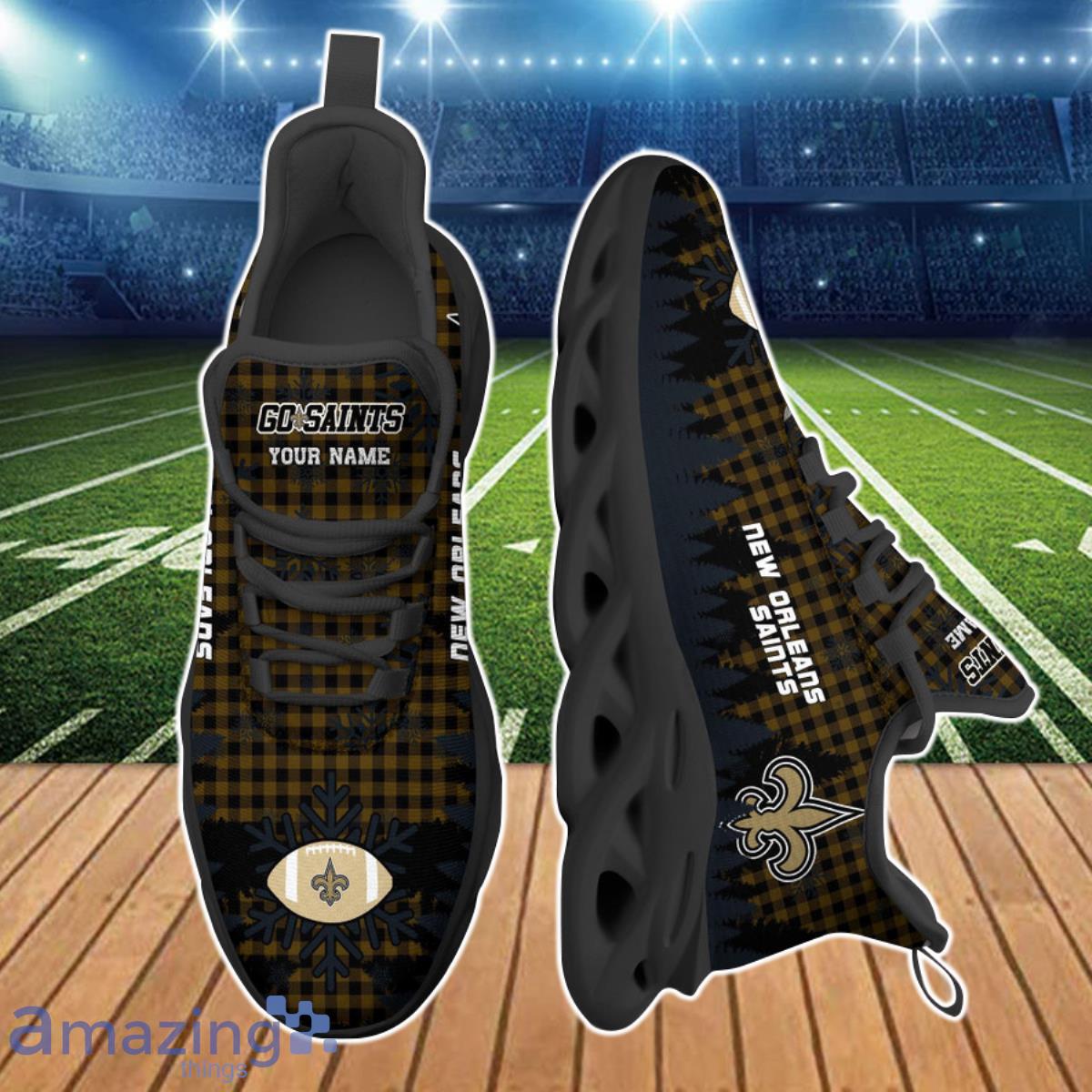 New Orleans Saints NFL Clunky Max Soul Shoes Custom Name Ideal Gift For Fans Product Photo 2