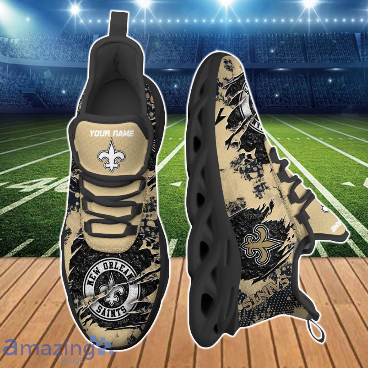 New Orleans Saints NFL Clunky Max Soul Shoes Custom Name Ideal Gift For Men And Women Fans Product Photo 2