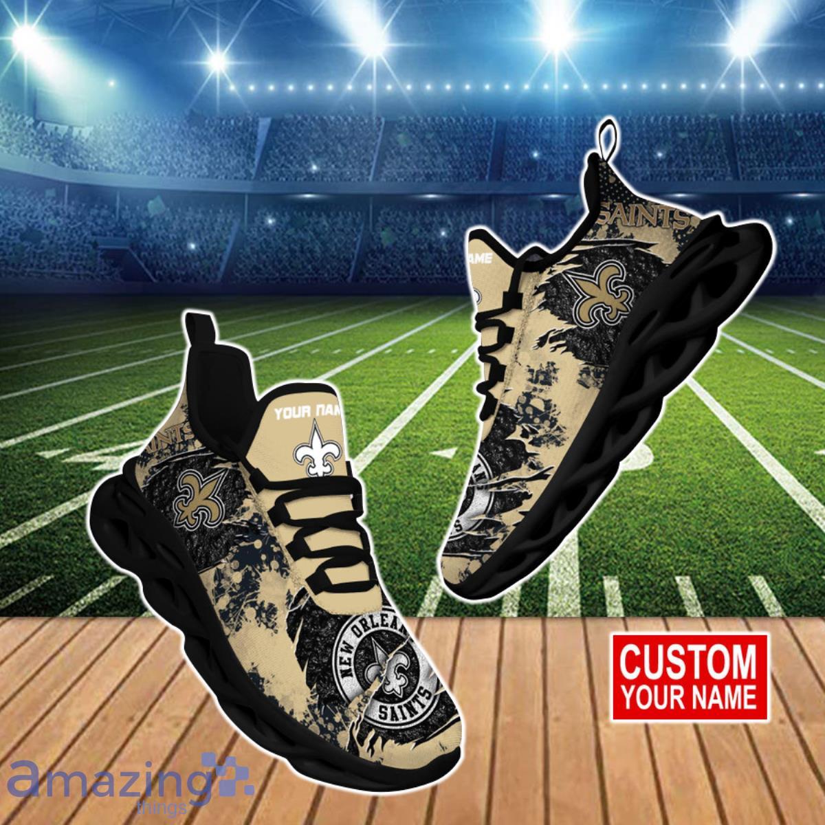 New Orleans Saints NFL Clunky Max Soul Shoes Custom Name Ideal Gift For Men And Women Fans Product Photo 1