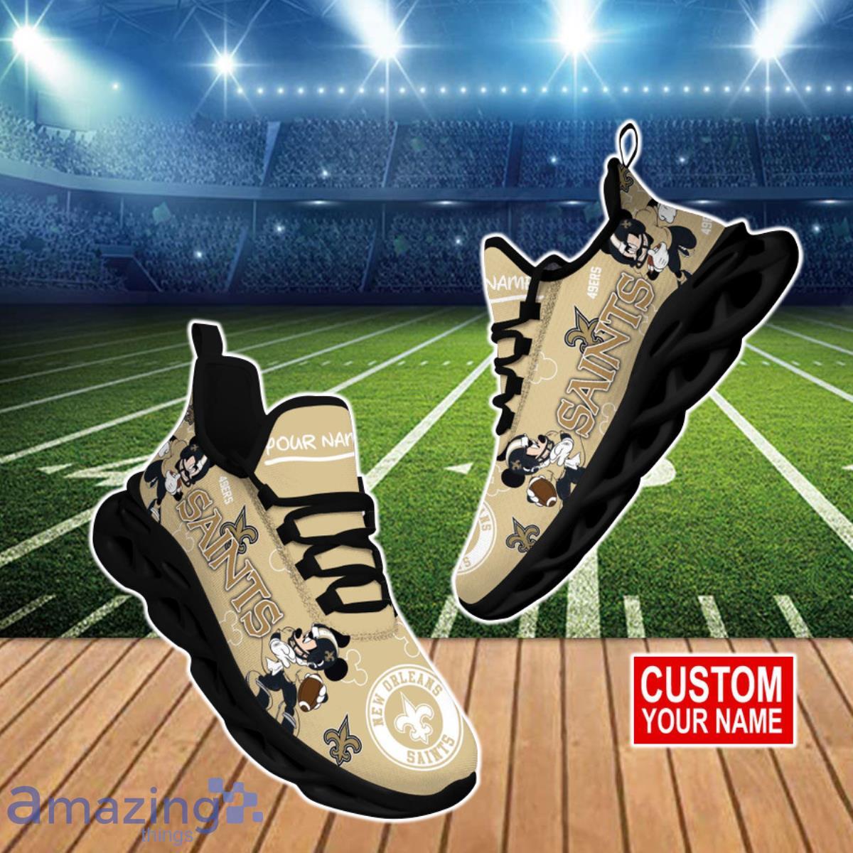 New Orleans Saints NFL Clunky Max Soul Shoes Custom Name Ideal Gift For Real Fans Product Photo 1