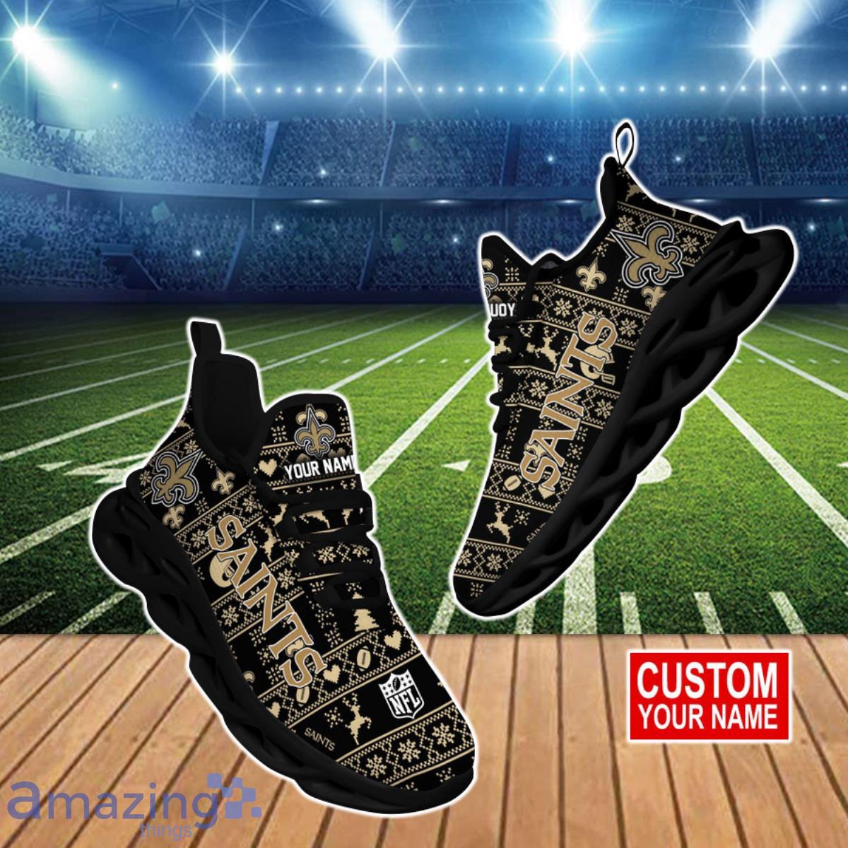 New Orleans Saints NFL Clunky Max Soul Shoes Custom Name Product Photo 1