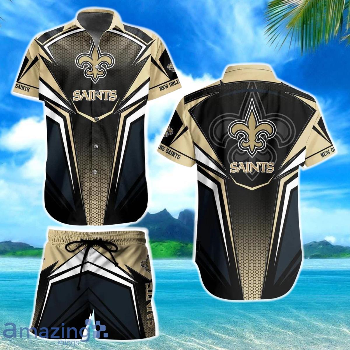 NFL New Orleans Saints Big Logo Retro Shorts 3XL