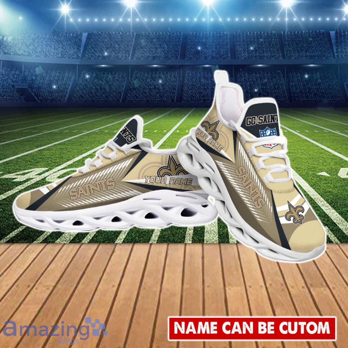 New Orleans Saints NFL Max Soul Shoes Custom Name Best Gift For Fans image New Orleans Saints NFL Max Soul Shoes Custom Name Best Gift For Fans Product Photo 3
