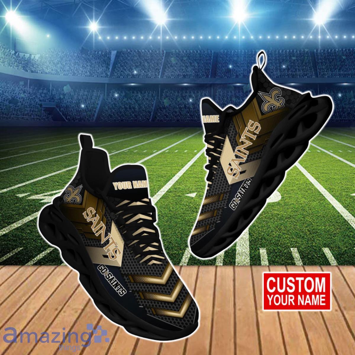 New Orleans Saints NFL Max Soul Shoes Custom Name Sneakers