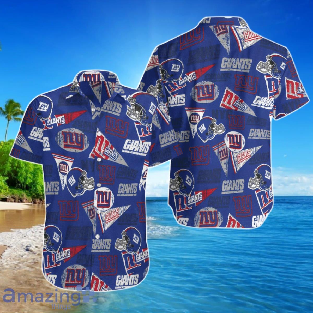 New York Giants Hawaiian Aloha Hawaiian Shirt Best Gift For Men Women