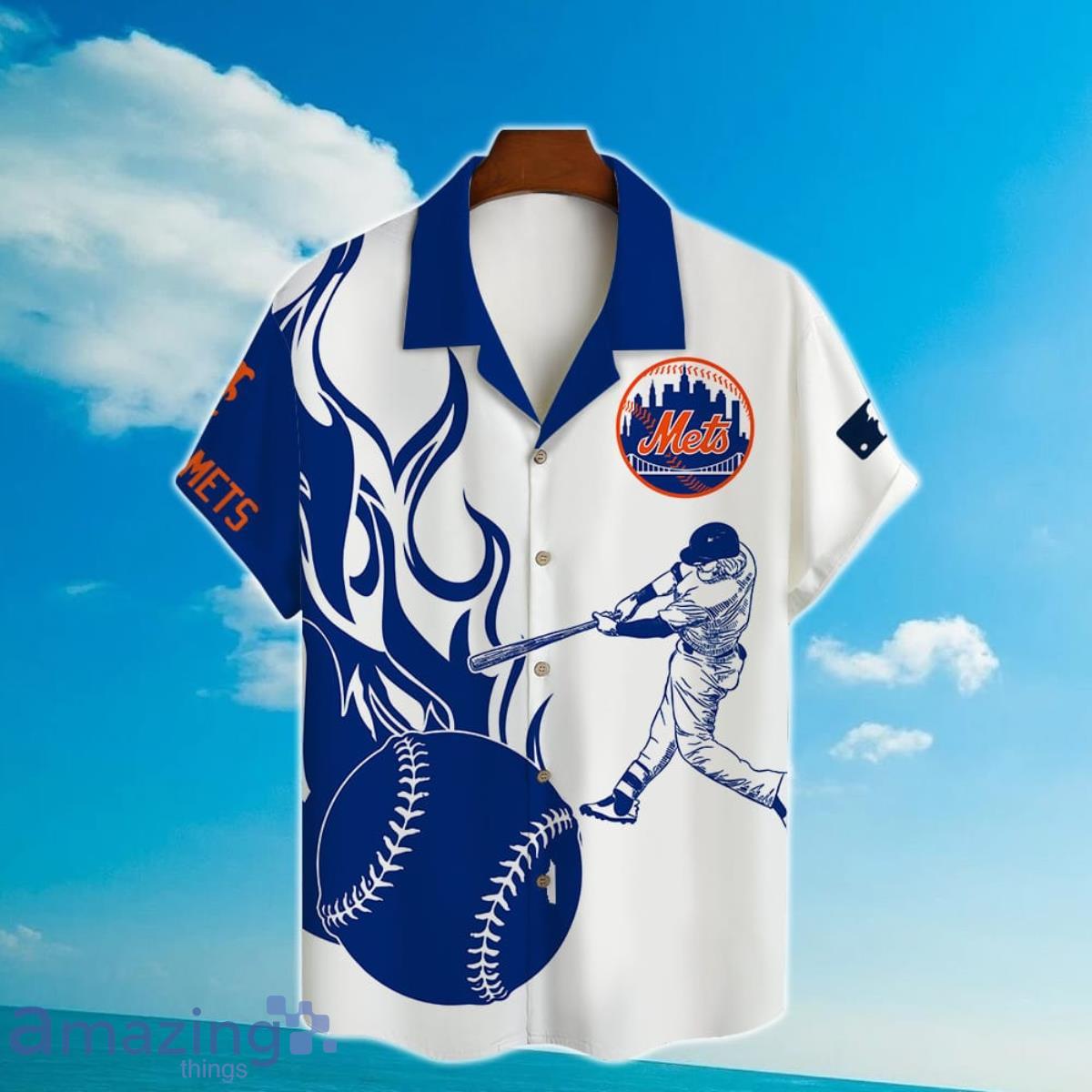 New York Mets Major League Baseball Print Hawaiian Shirt