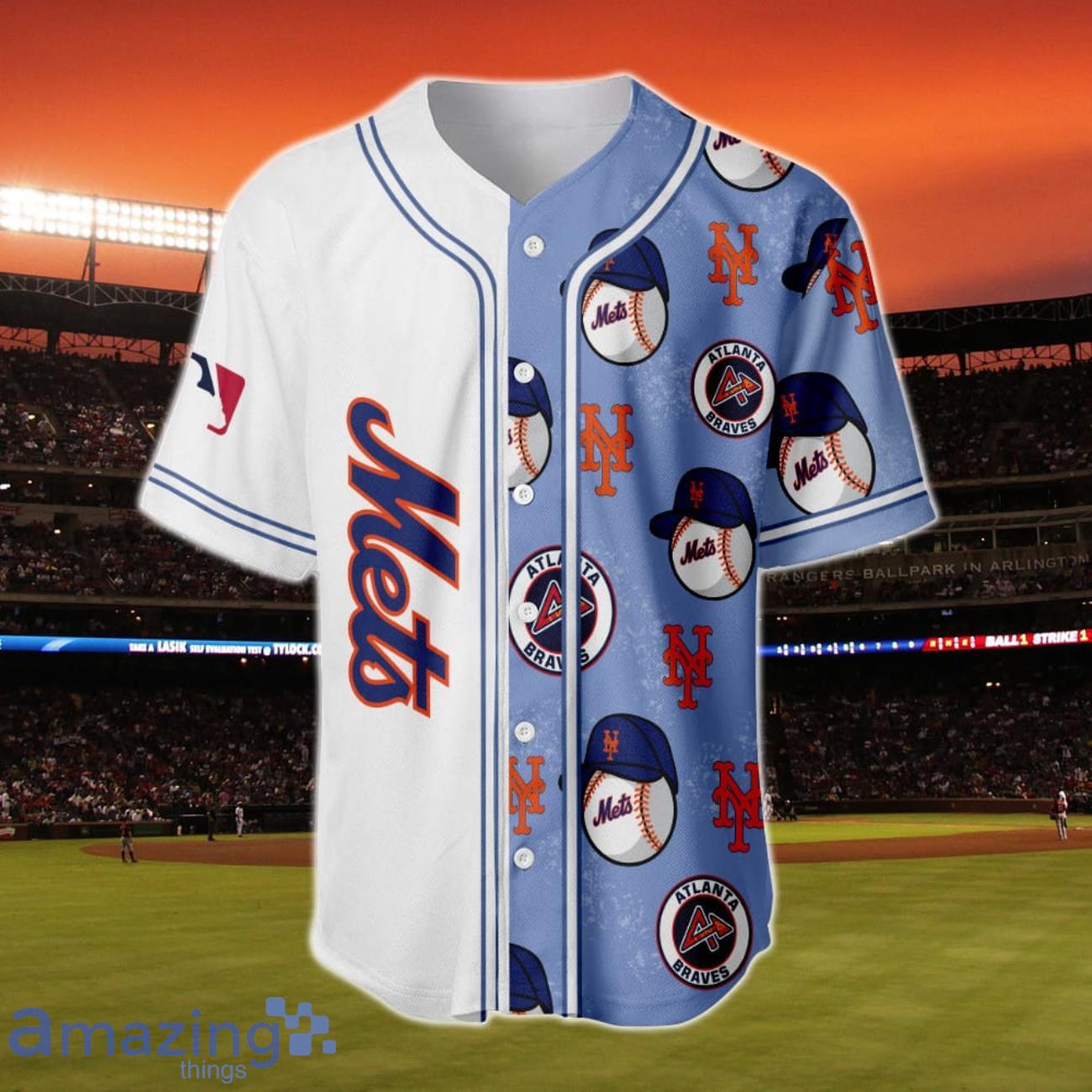 New York Mets MLB 3D Baseball Jersey Shirt For Men Women Personalized