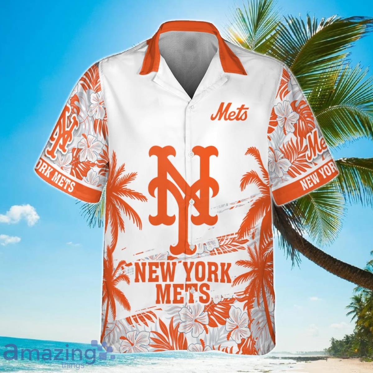 Personalized New York Mets Baseball Full Printing Hawaiian Shirt