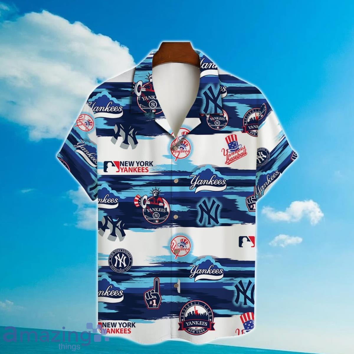 New York Yankees Major League Baseball 3D Print Hawaiian Shirt Gift For Men  And Women